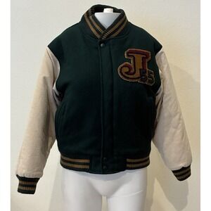 Vintage Jordache Wool‎ Varsity Jacket Teen Girls M 12-14 Classic Retro 80's 90's
